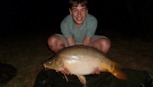 A 25 lb 2 oz carp from Lillypool, Cody, Aug 2013