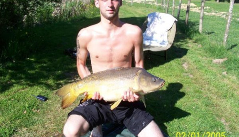 A 25 lb carp from Lillypool, P Robey, May 2010