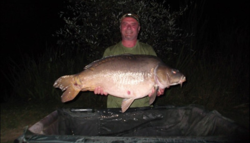 A 44 lb 8 oz carp from Lillypool, Rob Antrobus, Jul 2019