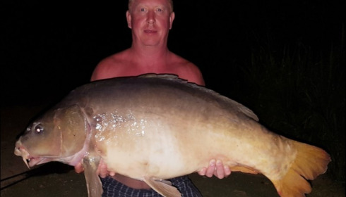 A 39 lb 9 oz carp from Lillypool, Dean Boughen, Aug 2018