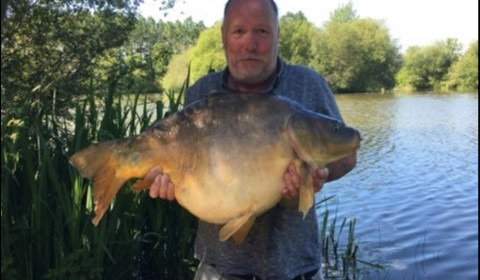 A 40 lb carp from Lillypool, Bob Sheppard, May 2019
