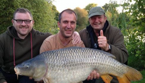 A 29 lb 1 oz carp from Lillypool, Ed, Mark, Ken, May 2014