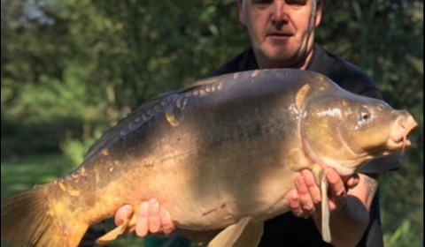 A 32 lb carp from Lillypool, Dave King, Aug 2019