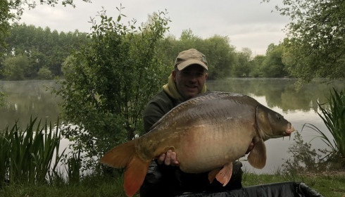A 30 lb carp from Lillypool, Aaron Greenfield, Apr 2017