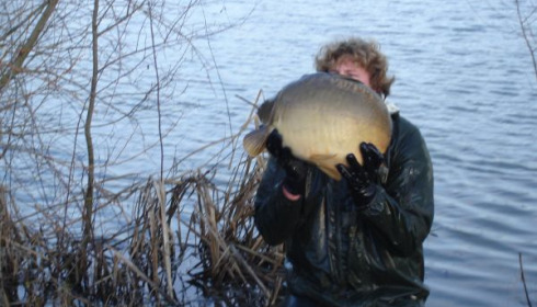 A carp from Lillypool, One of the new stock added in January, Jan 2011