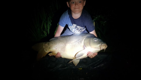 A 31 lb 10 oz carp from Lillypool, Caden Jones, Jul 2018