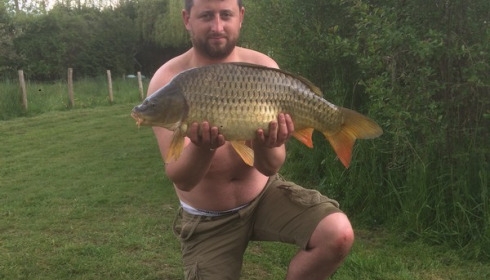 A carp from Lillypool, Graig Deenin, May 2016