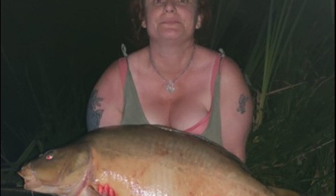 A 30 lb carp from Lillypool, Angela Lee, Aug 2019