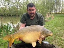 A 35 lb carp from Lillypool, Aaron Biggs, Apr 2022