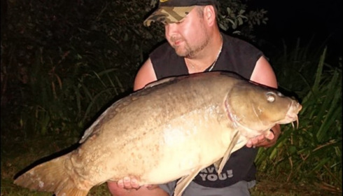 A 30 lb carp from Lillypool, Kirk Worthing, Jul 2019