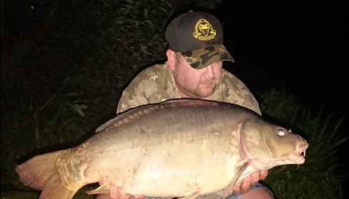 A 23 lb carp from Lillypool, Kirk Worthing, Jul 2019