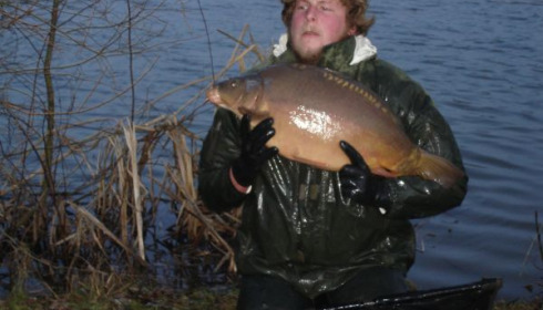 A carp from Lillypool, One of the new stock added in January, Jan 2011