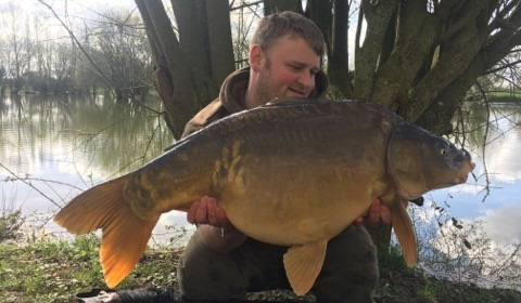 A 28 lb carp from Lillypool, Karl Mayse, Apr 2018