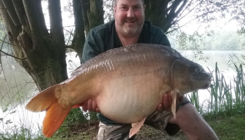 A 41 lb carp from Lillypool, Malc Meakin, May 2018