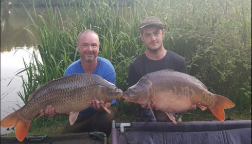 A 29 lb carp from Lillypool, Macca & Danny, Jul 2018