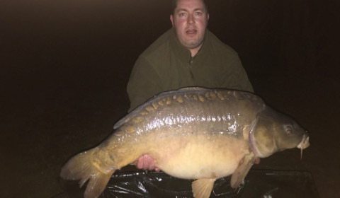 A 48 lb 4 oz carp from Lillypool, Poop, Mar 2018