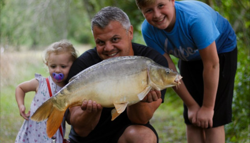 A carp from Mas Bas Lotus Lake, Tony Harbour, Aug 2018