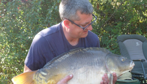 A 27 lb 12 oz carp from Mas Bas Lotus Lake, Shane Westwood, Aug 2015