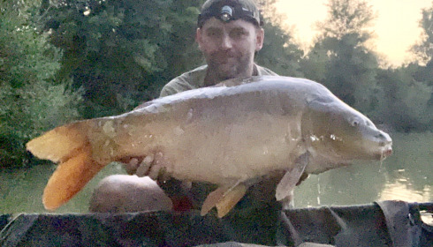 A 25 lb 10 oz carp from Mas Bas Lotus Lake, Darren Williams, Jul 2019
