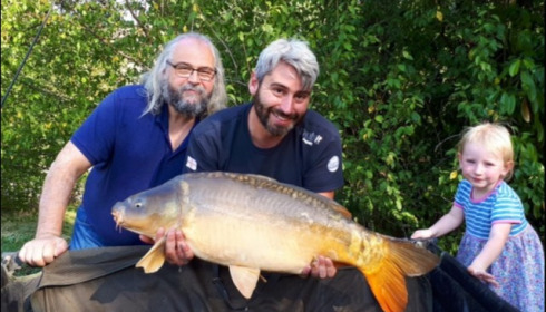 A 26 lb 8 oz carp from Mas Bas Lotus Lake, Steve Blackhurst, Sep 2018