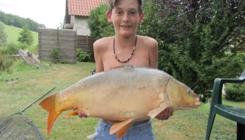 A carp from Mas Bas Lotus Lake, Tom Swain, Jul 2013