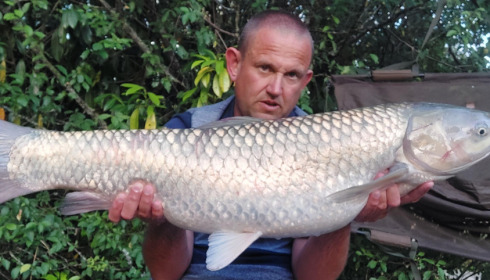 A 25 lb 1 oz carp from Mas Bas Lotus Lake, Daniel Newton, Aug 2022