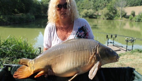 A carp from Mas Bas Lotus Lake, Caroline Strauss, Aug 2012