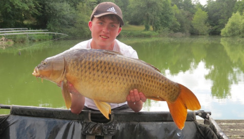 A 25 lb 13 oz carp from Mas Bas Lotus Lake, Jul 2017