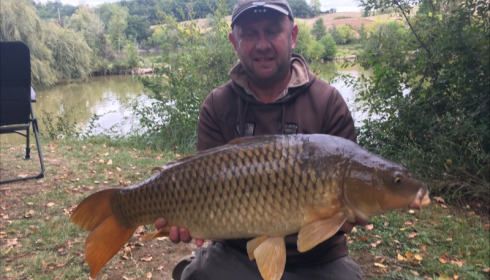 A 22 lb carp from Mas Bas Lotus Lake, Andrew Smith, Sep 2019