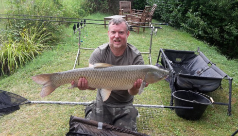 A 23 lb 8 oz grass carp from Mas Bas Lotus Lake, David Haywood, Jul 2017