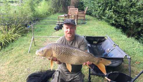 A 26 lb 6 oz carp from Mas Bas Lotus Lake, David Haywood, Jul 2017