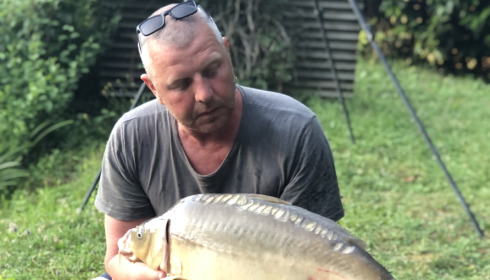 A fish from Mas Bas Lotus Lake, Mirror 18lb, Jul 2023