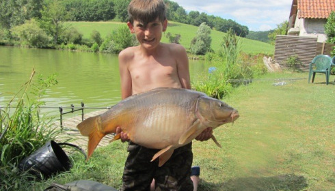 A carp from Mas Bas Lotus Lake, Tom Swain, Jul 2013