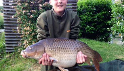A 26 lb carp from Mas Bas Lotus Lake, Carlo, May 2015