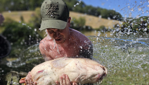 A carp from Mas Bas Main Lake, Aug 2023