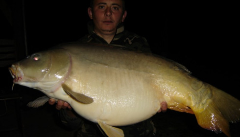 A 41 lb 8 oz carp from Mas Bas Main Lake, alex, Apr 2012