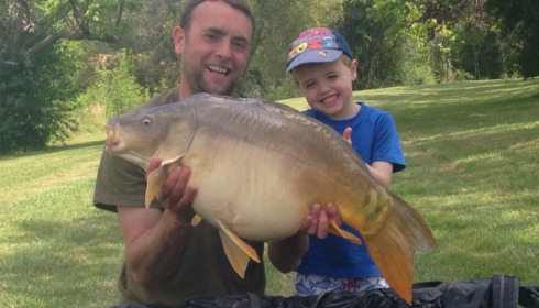 A 26 lb 4 oz carp from Mas Bas Main Lake, Niall Welford