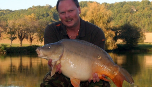A 28 lb 4 oz carp from Mas Bas Main Lake, Sander Beijderwellen , Oct 2014