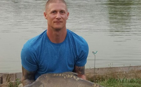 A 32 lb 10 oz carp from Mas Bas Main Lake, Kyron Hall, Jul 2016