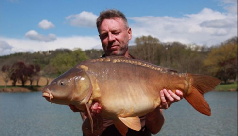 A carp from Mas Bas Main Lake, McIntyre Party, Apr 2019