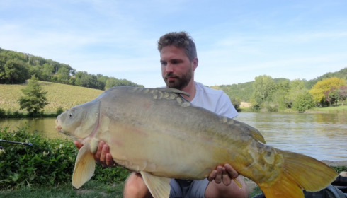 A carp from Mas Bas Main Lake, Graham Reid, Sep 2015