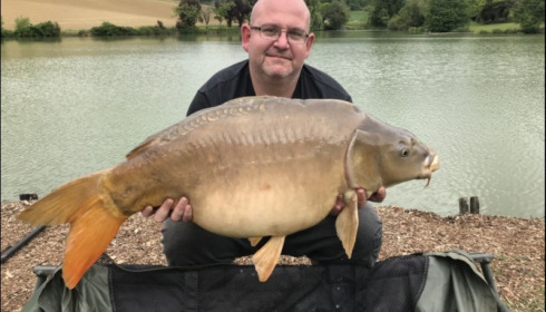 A carp from Mas Bas Main Lake, Stephen Clark, May 2019