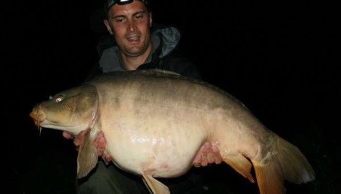 A 38 lb 2 oz carp from Mas Bas Main Lake, James Derbyshire, May 2010