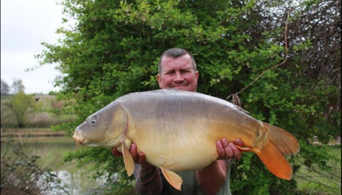 A carp from Mas Bas Main Lake, McIntyre Party, Apr 2019