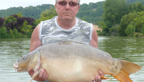 A carp from Mas Bas Main Lake, Keith Green, Aug 2013