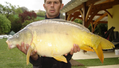 A 22 lb carp from Mas Bas Main Lake, michael, Apr 2012