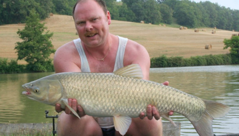 A grass carp from Mas Bas Main Lake, Sander Beijderwellen, Aug 2016