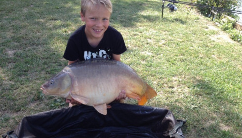 A carp from Mas Bas Main Lake, Nicolas Halford, Jul 2014