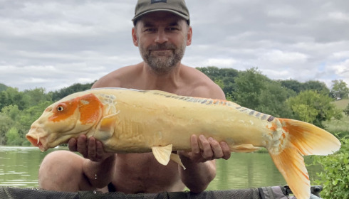 A 20 lb 6 oz fish from Mas Bas Main Lake, Bigget Koi caught - July 2021, Jul 2021