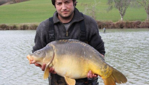 A carp from Mas Bas Main Lake, 2010 stocking, Feb 2010